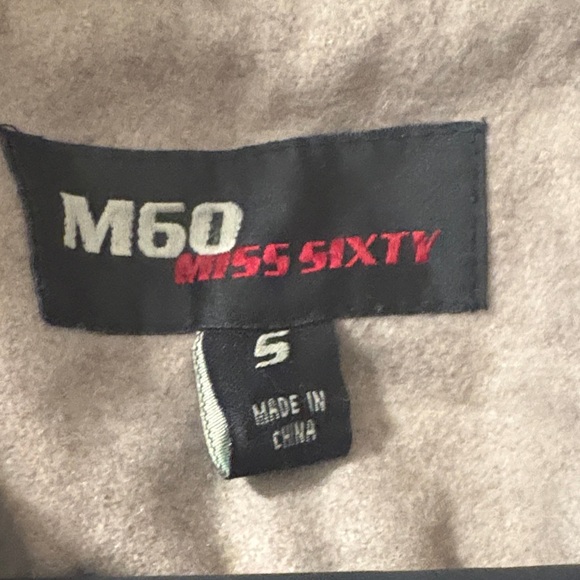 Miss Sixty Beige Double-Breasted Wool Coat - Picture 2 of 7